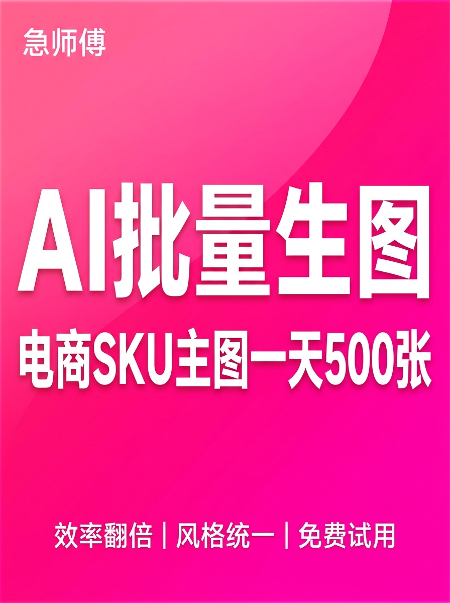 AI批量生图实战:电商SKU主图一天500张