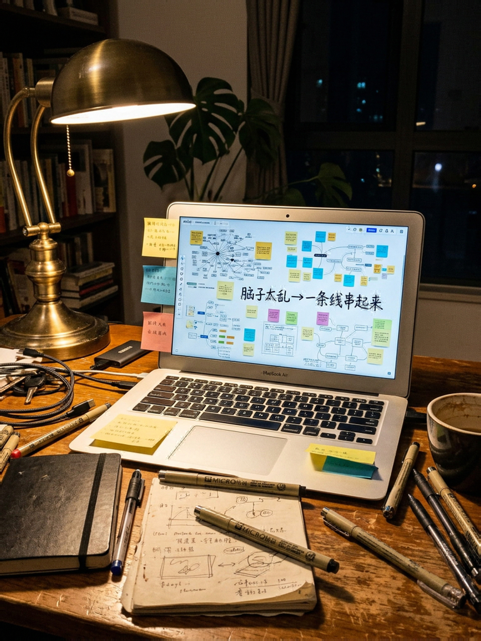 脑子里的创意太乱,直到用了这个画布