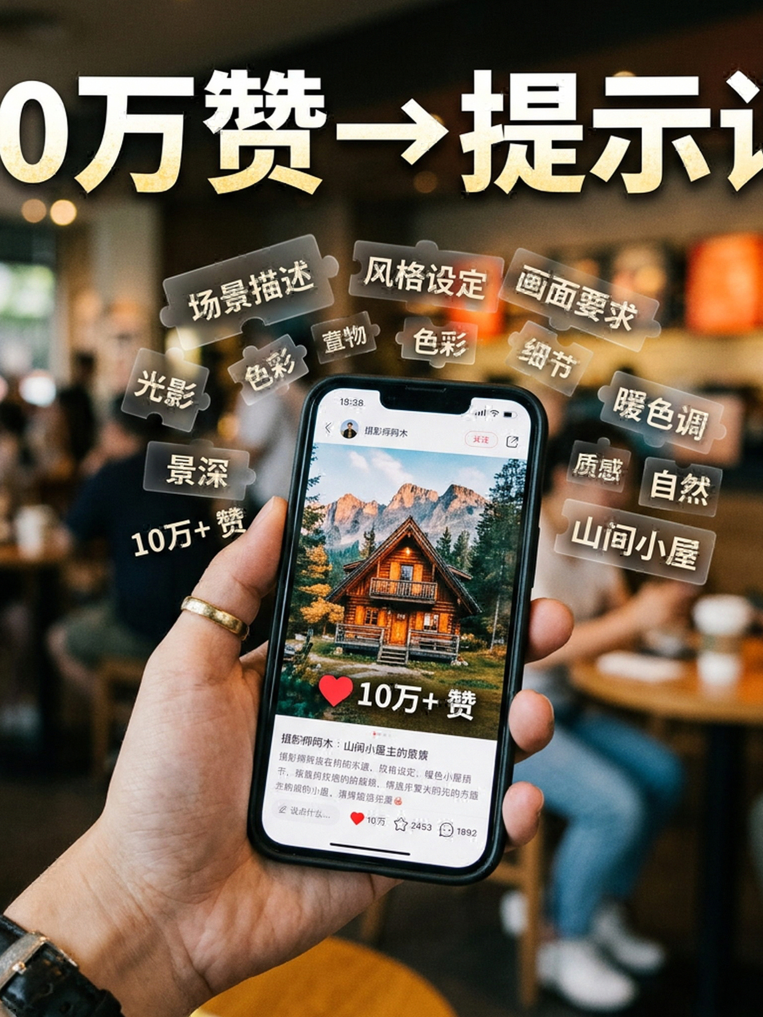 看到10万赞的帖子,我试着反推了提示词